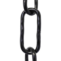 Chain ST61-U Standard Link, Coil Chandelier Chain with Oval Unwelded Steel links, Antique Copper