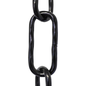 Chain ST61-U Standard Link, Coil Chandelier Chain with Oval Unwelded Steel links, Antique Copper