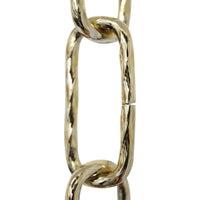 Chain ST61-U Standard Link, Coil Chandelier Chain with Oval Unwelded Steel links, Antique Copper