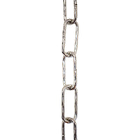 Chain ST61-U Standard Link, Coil Chandelier Chain with Oval Unwelded Steel links, Antique Copper