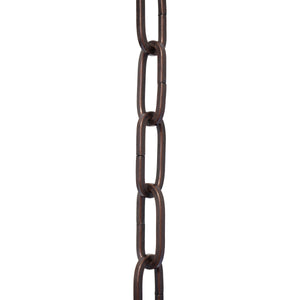 Chain ST62-U Standard Link, Coil Chandelier Chain with Oval Unwelded Steel links, Antique Brass
