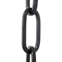 Chain ST62-U Standard Link, Coil Chandelier Chain with Oval Unwelded Steel links, Antique Brass