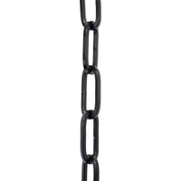 Chain ST62-U Standard Link, Coil Chandelier Chain with Oval Unwelded Steel links, Antique Brass