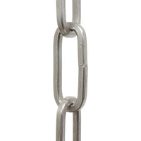 Chain ST62-U Standard Link, Coil Chandelier Chain with Oval Unwelded Steel links, Antique Brass