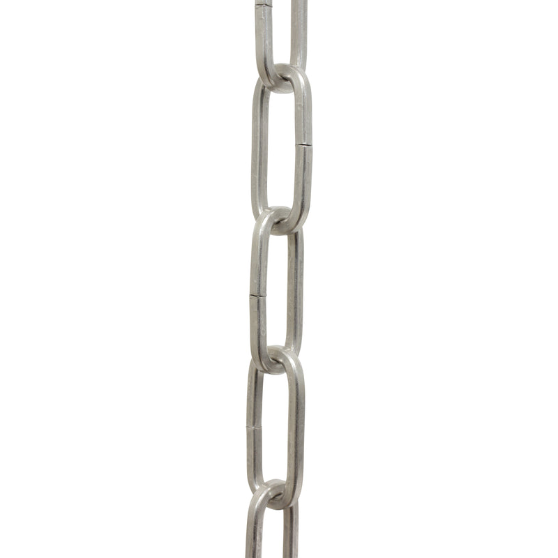 Chain ST62-U Standard Link, Coil Chandelier Chain with Oval Unwelded Steel links, Antique Brass