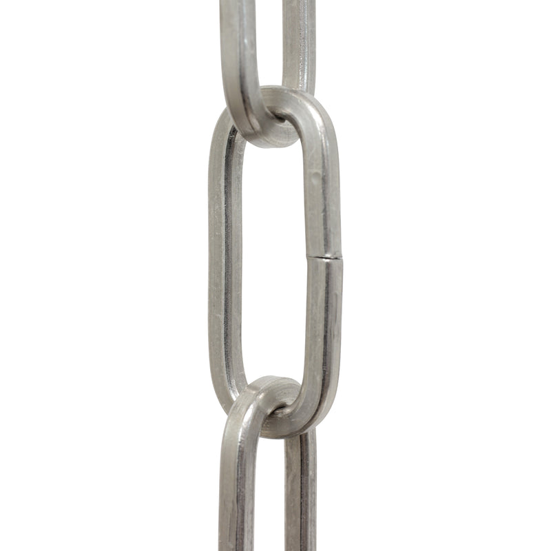 Chain ST62-U Standard Link, Coil Chandelier Chain with Oval Unwelded Steel links, Antique Brass