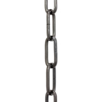 Chain ST62-U Standard Link Oval Coil Chandelier Chain with Unwelded Steel links, Antique Brass