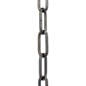 Chain ST62-U Standard Link Oval Coil Chandelier Chain with Unwelded Steel links, Antique Brass