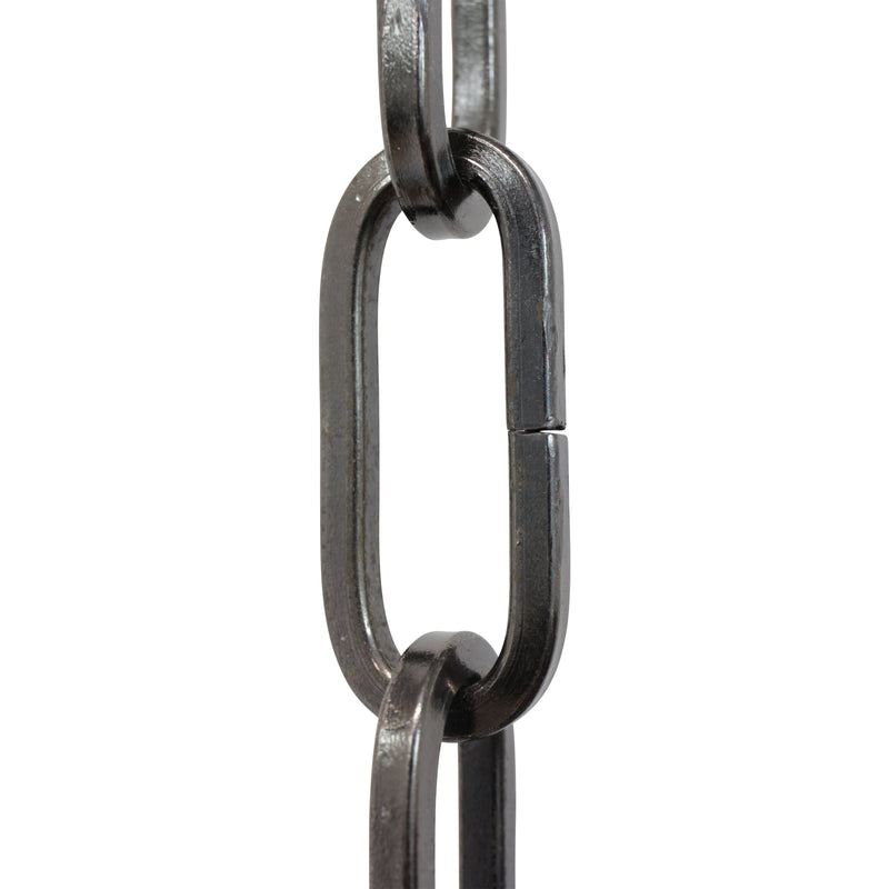 Chain ST62-U Standard Link, Coil Chandelier Chain with Oval Unwelded Steel links, Antique Brass