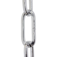 Chain ST62-U Standard Link, Coil Chandelier Chain with Oval Unwelded Steel links, Antique Brass