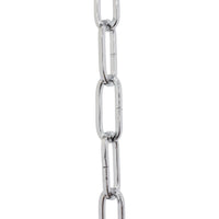 Chain ST62-U Standard Link, Coil Chandelier Chain with Oval Unwelded Steel links, Antique Brass
