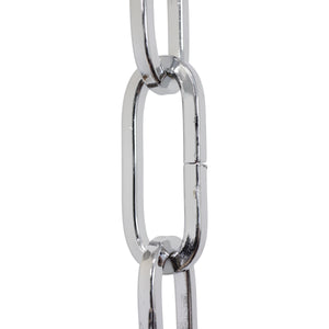 Chain ST62-U Standard Link, Coil Chandelier Chain with Oval Unwelded Steel links, Antique Brass