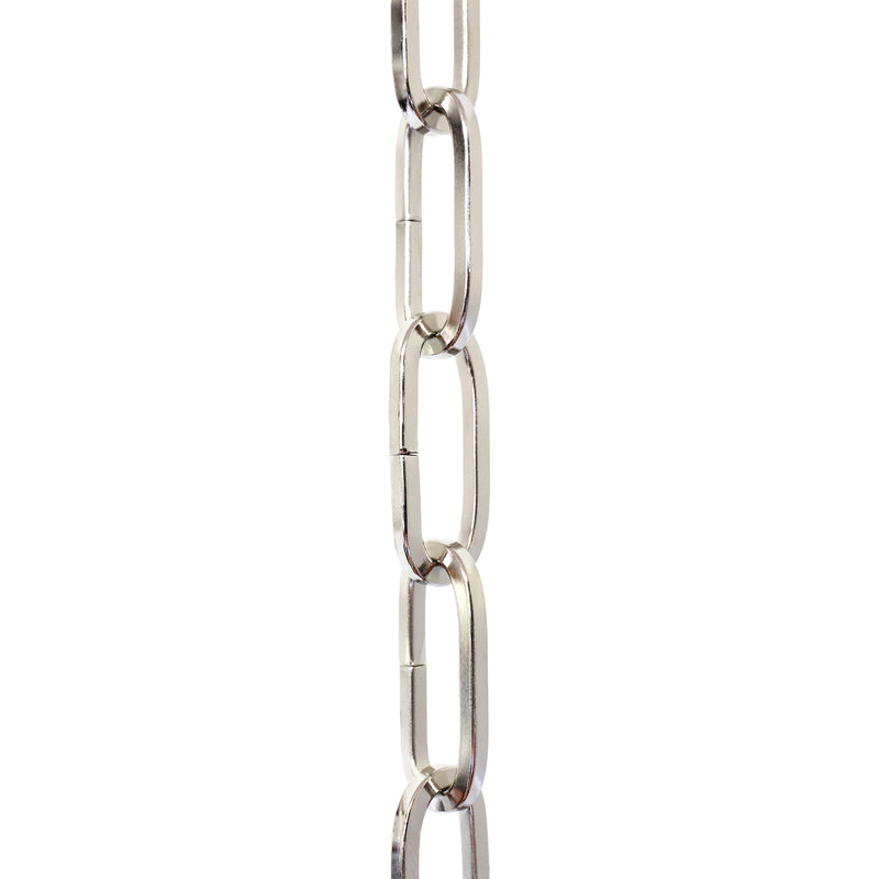Chain ST62-U Standard Link, Coil Chandelier Chain with Oval Unwelded Steel links, Antique Brass