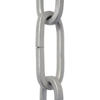 Chain ST62-U Standard Link, Coil Chandelier Chain with Oval Unwelded Steel links, Antique Brass