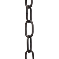 Chain ST62-U Standard Link, Coil Chandelier Chain with Oval Unwelded Steel links, Antique Brass