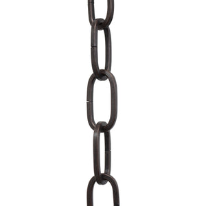 Chain ST62-U Standard Link, Coil Chandelier Chain with Oval Unwelded Steel links, Antique Brass