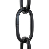 Chain ST62-U Standard Link, Coil Chandelier Chain with Oval Unwelded Steel links, Antique Brass