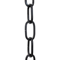 Chain ST62-U Standard Link, Coil Chandelier Chain with Oval Unwelded Steel links, Antique Brass