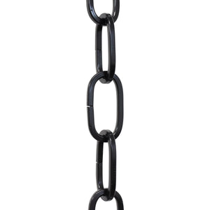 Chain ST62-U Standard Link, Coil Chandelier Chain with Oval Unwelded Steel links, Antique Brass