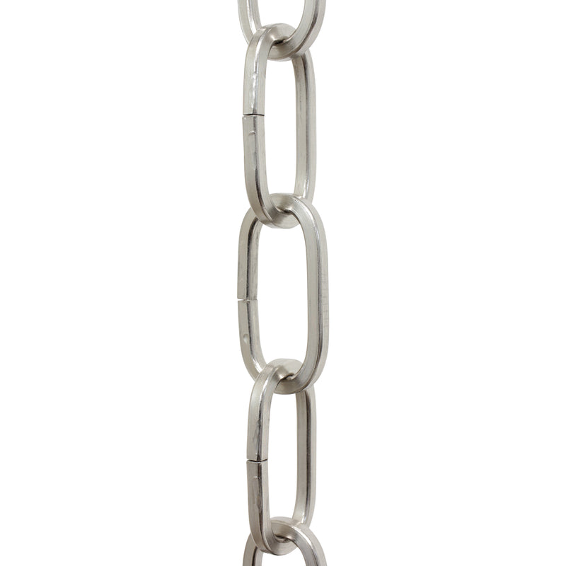 Chain ST62-U Standard Link, Coil Chandelier Chain with Oval Unwelded Steel links, Antique Brass