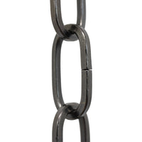 Chain ST62-U Standard Link, Coil Chandelier Chain with Oval Unwelded Steel links, Antique Brass