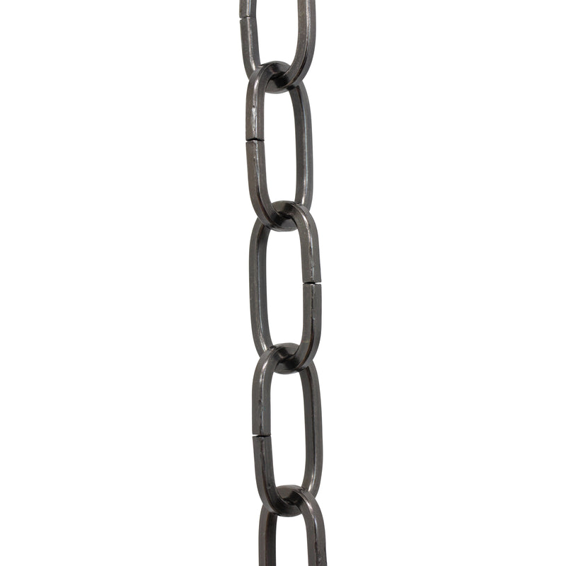 Chain ST62-U Standard Link, Coil Chandelier Chain with Oval Unwelded Steel links, Antique Brass