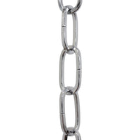 Chain ST62-U Standard Link, Coil Chandelier Chain with Oval Unwelded Steel links, Antique Brass