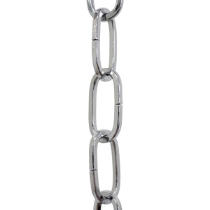 Chain ST62-U Standard Link, Coil Chandelier Chain with Oval Unwelded Steel links, Antique Brass
