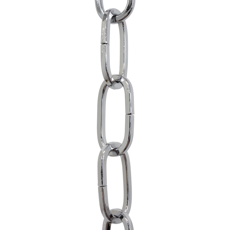 Chain ST62-U Standard Link, Coil Chandelier Chain with Oval Unwelded Steel links, Antique Brass