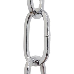 Chain ST62-U Standard Link, Coil Chandelier Chain with Oval Unwelded Steel links, Antique Brass
