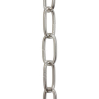 Chain ST62-U Standard Link, Coil Chandelier Chain with Oval Unwelded Steel links, Antique Brass