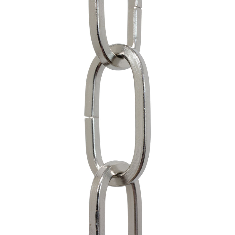 Chain ST62-U Standard Link, Coil Chandelier Chain with Oval Unwelded Steel links, Antique Brass