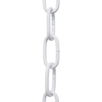 Chain ST62-U Standard Link, Coil Chandelier Chain with Oval Unwelded Steel links, Antique Brass