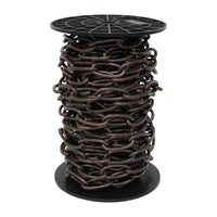 Chain ST63-U Standard Link Chandelier Chain with Oval Unwelded Steel links, Antique Brass