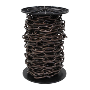 Chain ST63-U Standard Link Chandelier Chain with Oval Unwelded Steel links, Antique Brass