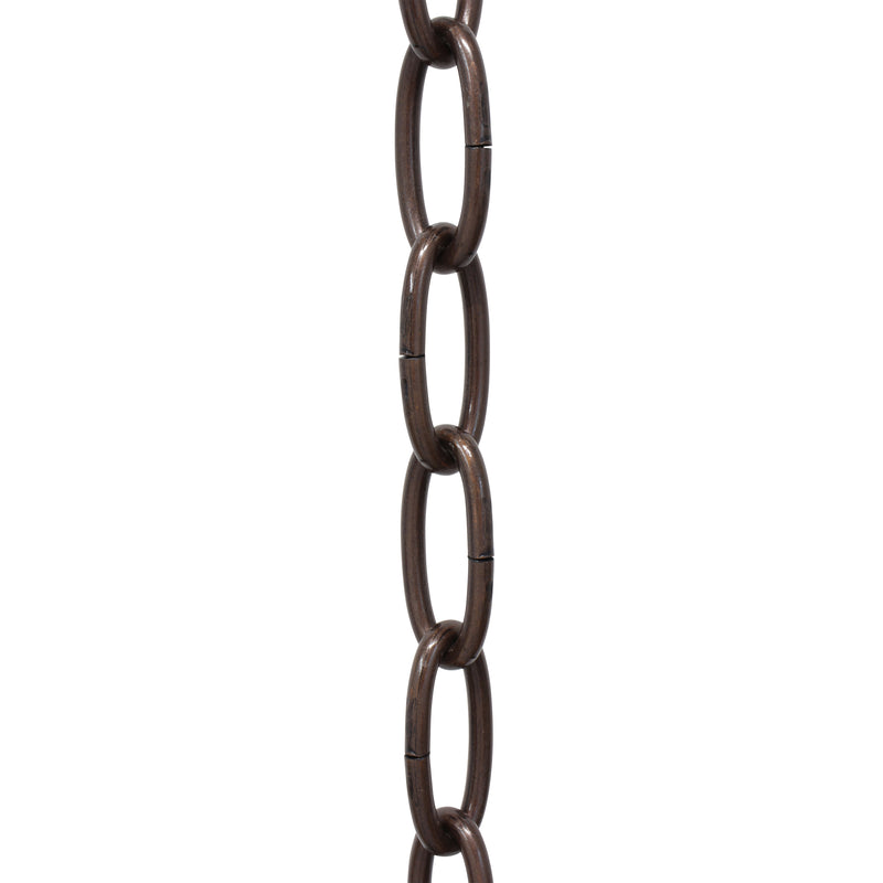 Chain ST63-U Standard Link Oval Chandelier Chain with Unwelded Steel links, Antique Brass