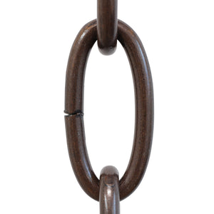 Chain ST63-U Standard Link Oval Chandelier Chain with Unwelded Steel links, Antique Brass