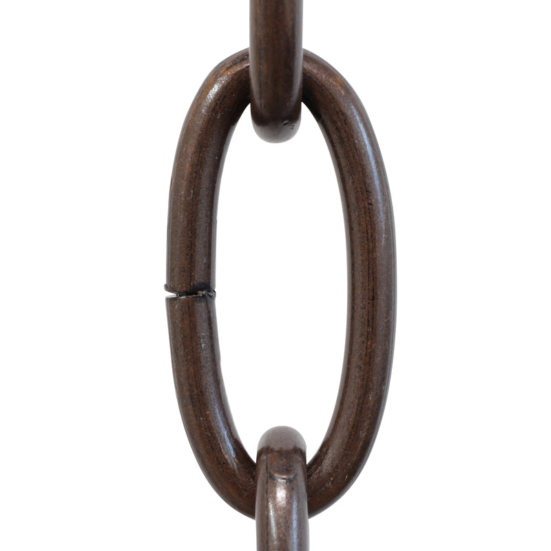 Chain ST63-U Standard Link Oval Chandelier Chain with Unwelded Steel links, Antique Brass