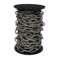 Chain ST63-U Standard Link Chandelier Chain with Oval Unwelded Steel links, Antique Brass