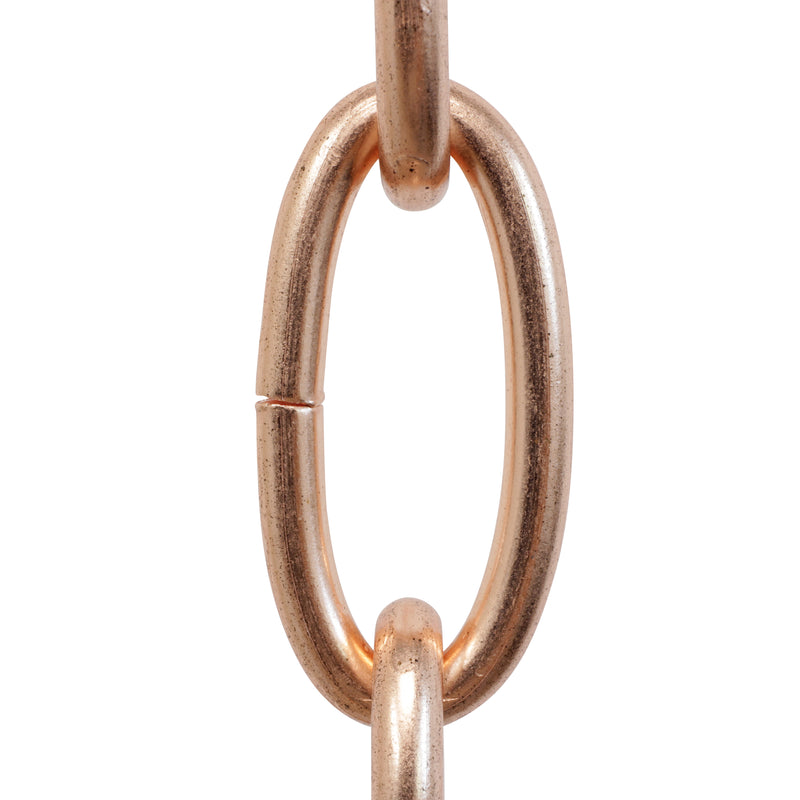 Chain ST63-U Standard Link Oval Chandelier Chain with Unwelded Steel links, Antique Brass