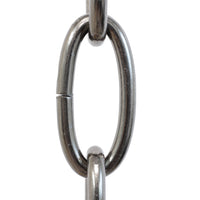 Chain ST63-U Standard Link Oval Chandelier Chain with Unwelded Steel links, Antique Brass