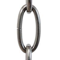 Chain ST63-U Standard Link Chandelier Chain with Oval Unwelded Steel links, Antique Brass