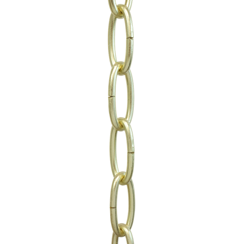 Chain ST63-U Standard Link Oval Chandelier Chain with Unwelded Steel links, Antique Brass