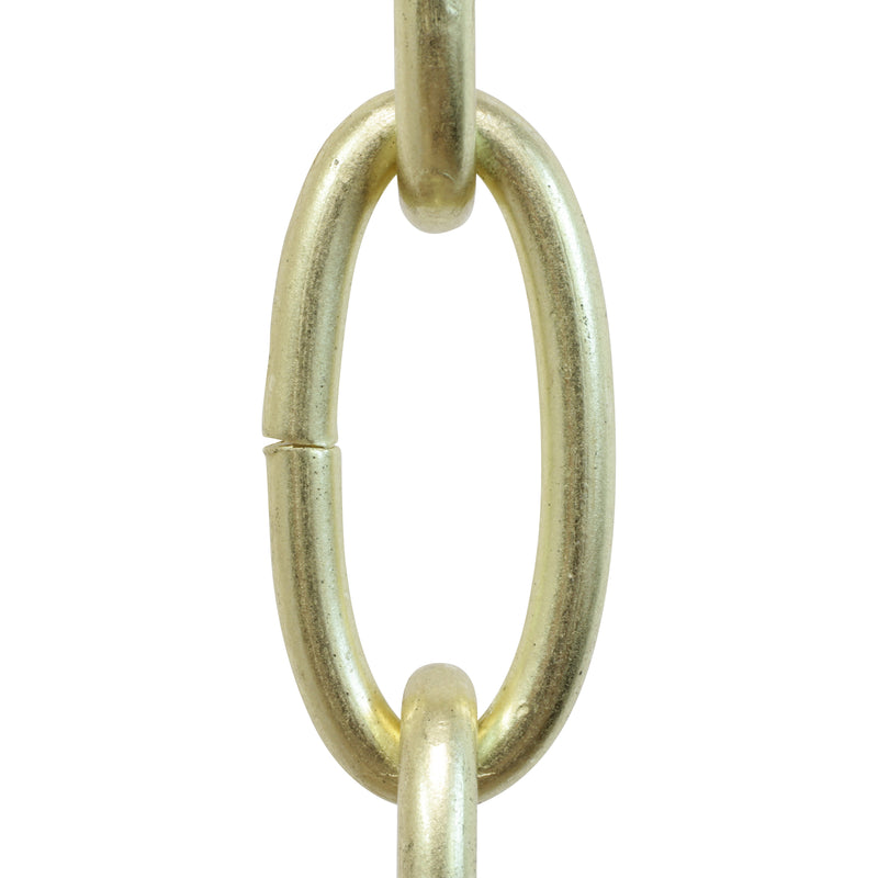 Chain ST63-U Standard Link Oval Chandelier Chain with Unwelded Steel links, Antique Brass