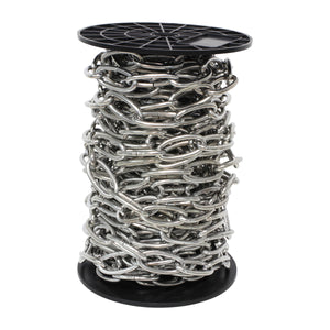 Chain ST63-U Standard Link Chandelier Chain with Oval Unwelded Steel links, Antique Brass