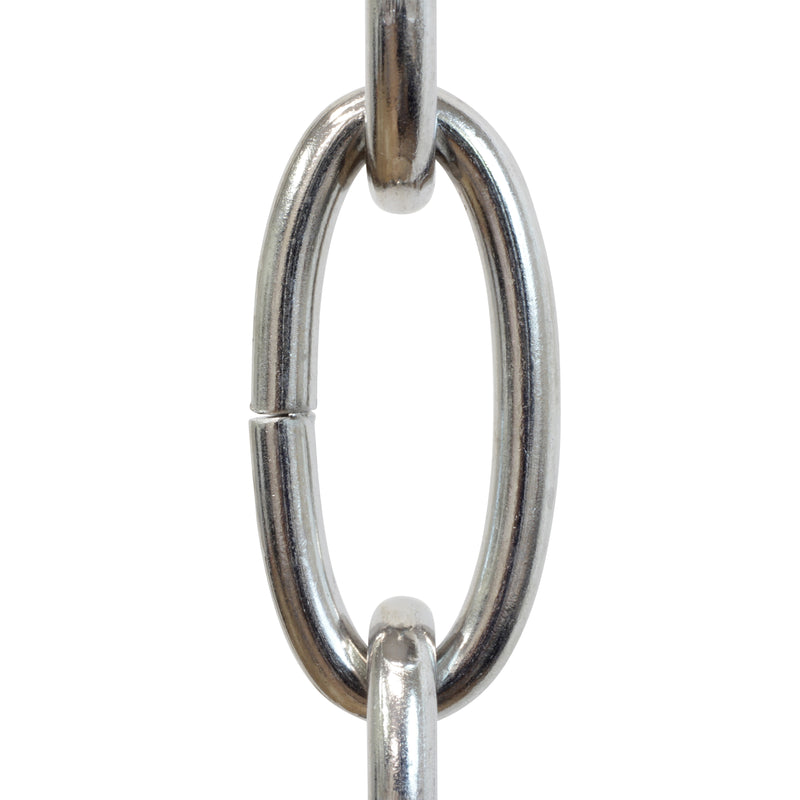 Chain ST63-U Standard Link Oval Chandelier Chain with Unwelded Steel links, Antique Brass