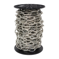 Chain ST63-U Standard Link Chandelier Chain with Oval Unwelded Steel links, Antique Brass