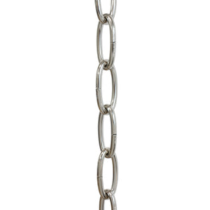 Chain ST63-U Standard Link Chandelier Chain with Oval Unwelded Steel links, Antique Brass