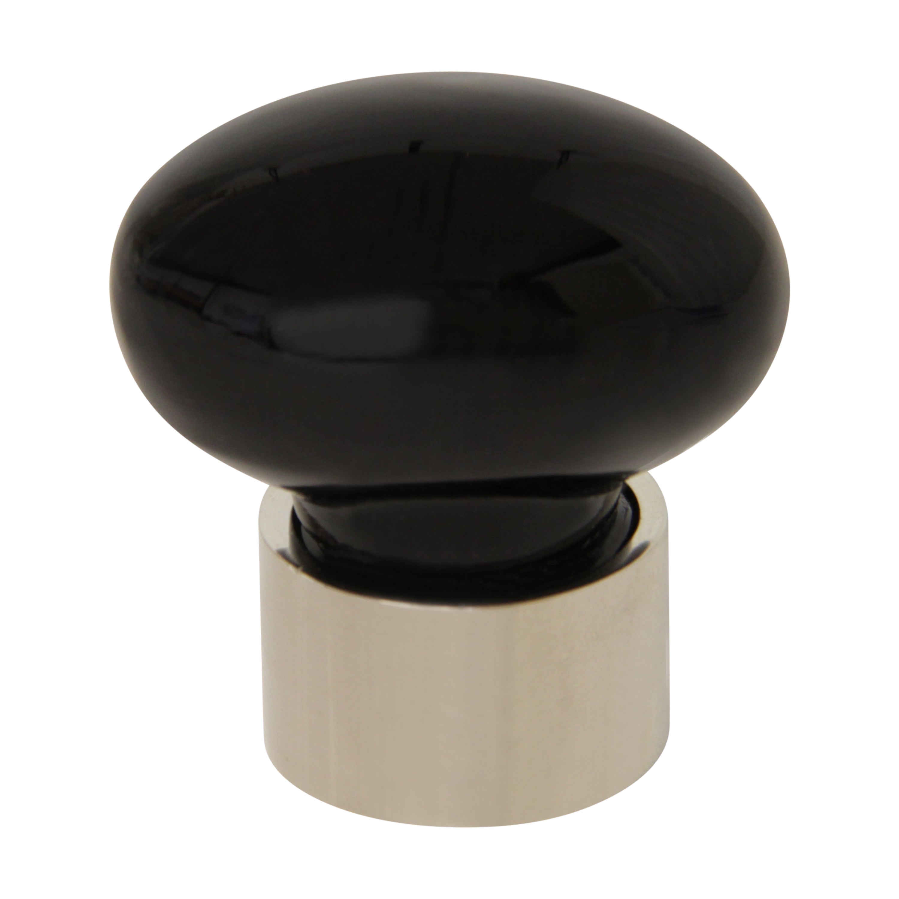 black crystal dresser knobs [Cabinet Knob CYOV-36BLK] Crystal Oval Cabinet Knob