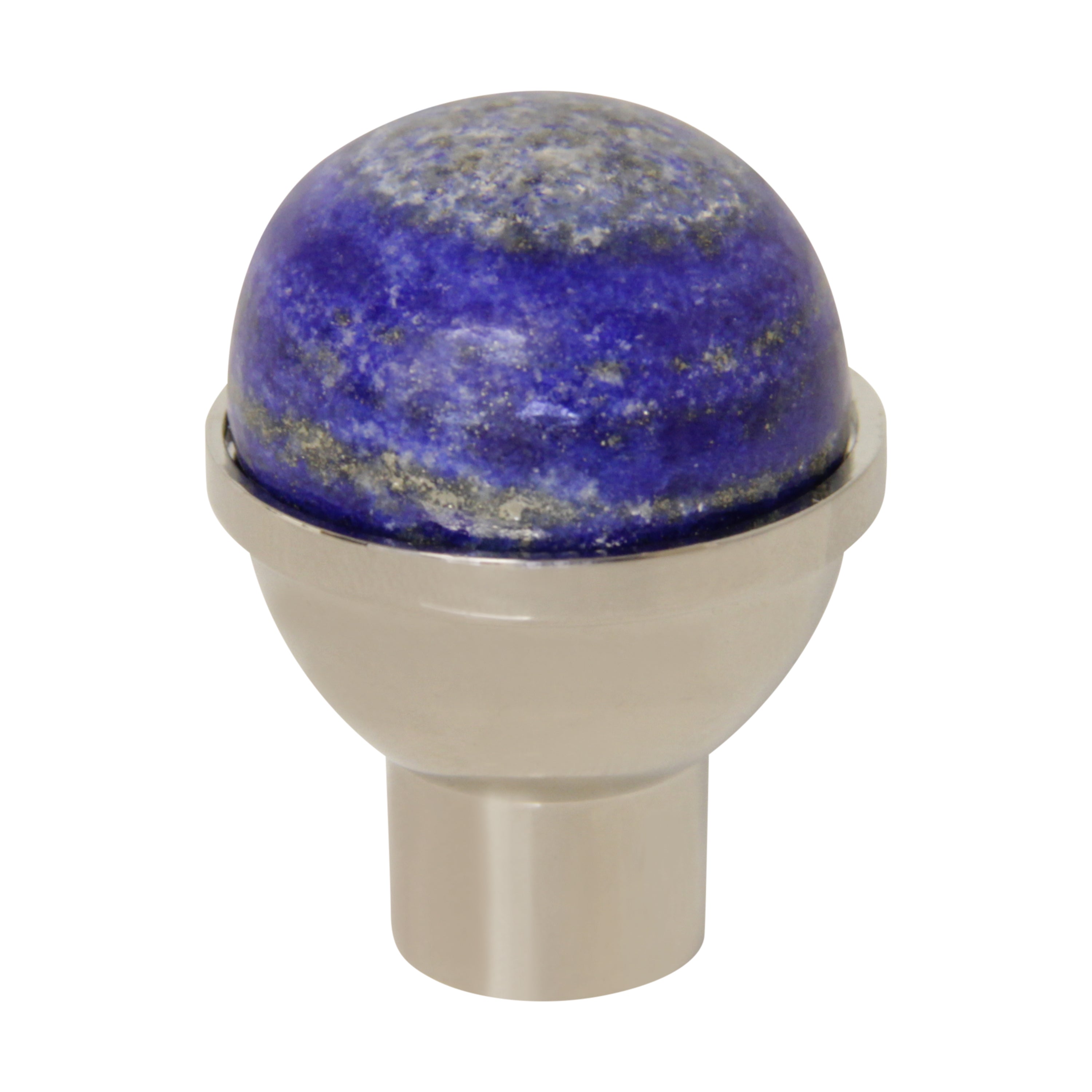 Cabinet Knob LPHD-25NQ] Lapis Lazuli Half Dome Cabinet Knob | RCH